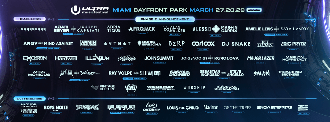 The Most Anticipated Back-to-Back Sets Across the Years Are Played on Ultra Music Festival Live & Upcoming 2026 B2Bs image